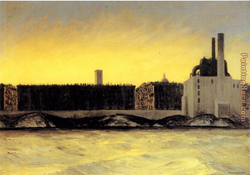 East River painting - Edward Hopper East River art painting